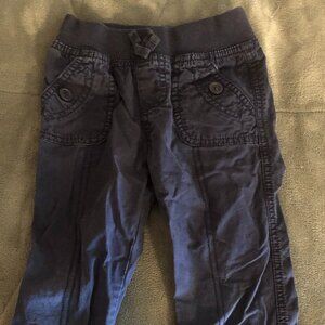 OshKosh B'Gosh cargo style pants; Dark Blue; Girls; 3T; 4 Pockets; Like new